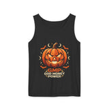 Halloween Pumpkin Tank Top — “God Money Power”