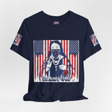God Money Power Tee — Patriotic Bandana Saint Graphic T-Shirt