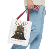 GMP 'Gold Money Power' Tote Bag — Luxurious King on Throne All-Over Print