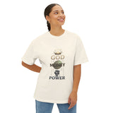 God Money Power Tee — Graphic Oversized Boxy Shirt