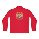 GMP 'God Money Power' Quarter-Zip Pullover – Gold Tiger Crest
