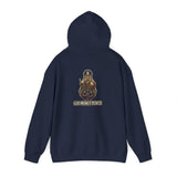Hoodie — 'God Money Power' Buddha Graphic Pullover