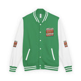 Letterman Jacket — "Put GOD First, Hustle For The MONEY, Put Yourself In POWER" Inspirational Varsity Coat