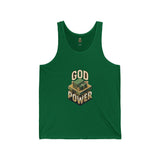 God Power Tank Top — Faith-Inspired Graphic Jersey Tank