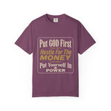 Put GOD First Hustle For The MONEY Graphic T-Shirt