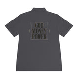 God Money Power Polo — Men's Graphic Sport Polo