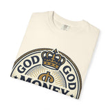 God Money Power T-Shirt — Crown Emblem Graphic Tee (God • Money • Power)