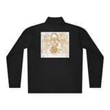 Quarter-Zip Pullover — Vintage Sacred Heart Graphic Pullover