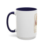God Money Power Pyramid Accent Coffee Mug — Inspirational Wealth & Faith Ceramic Mug