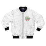 Bomber Jacket — "God Money Power" Graphic Bomber Jacket