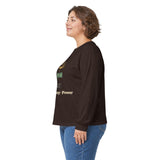 Long Sleeve Tee — "God · Money · Power" Graphic