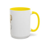 GMP Gold Accent Coffee Mug – "God Money Power" Inspirational Ceramic Cup