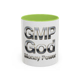 GMP God Money Power Chrome Accent Coffee Mug (11/15oz)