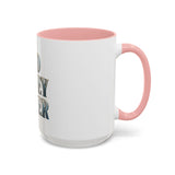 God Money Power Accent Coffee Mug - Inspirational Faith & Prosperity Ceramic Mug (11/15oz)