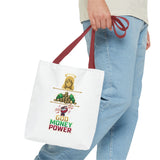 God Money Power Tote Bag — Christian Faith & Prosperity Graphic Tote