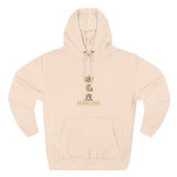God Money Power Hoodie — Crown & Coin Vertical Graphic Fleece Hoodie