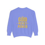 GMP "God Money Power" Sweatshirt — Gold Foil Graphic Crewneck