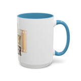 God Money Power Accent Coffee Mug — Motivational Faith & Wealth Ceramic Mug