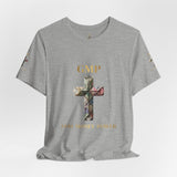 God Money Power Cross Tee — Christian Faith Graphic T‑Shirt