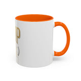 GMP Gold Accent Coffee Mug – "God Money Power" Inspirational Ceramic Cup