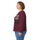 Long Sleeve Tee — "Put God First, Hustle for the Money, Put Yourself in Power" Inspirational Faith & Hustle Top