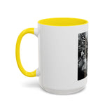 Angel Of Death- Gothic Grim Reaper & Serpent Accent Coffee Mug — Dark Fantasy Skull Art