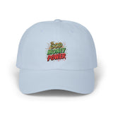 Dad Cap — God, Money, Power Graphic Embroidered Hat