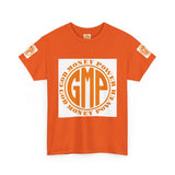 God Money Power (GMP) Logo T-Shirt — Retro Orange Circle Graphic Tee