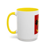 God Money Power Coffee Mug — Bold Red Retro Palm Design (11/15oz)