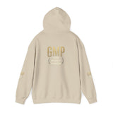 GMP Crest Hoodie — White Gold Logo Pullover