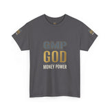 GMP GOD Money Power T-Shirt — Bold Gold Logo Tee