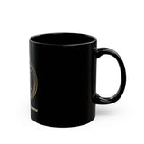 God • Money • Power Black Mug — G•M•P Emblem Ceramic Coffee Cup (11oz/15oz)