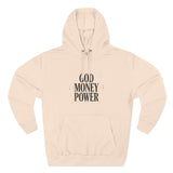 God Money Power Hoodie — Minimalist Inspirational Graphic Hoodie