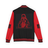Letterman Jacket — Gothic Nun "I Feel No Pain" Red & White Varsity Jacket