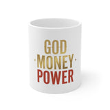 God Money Power Mug — Inspirational Faith & Prosperity Coffee Cup