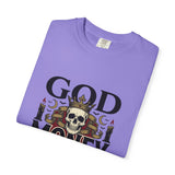 God Money Power- Skull T-Shirt — Gothic Skull Graphic Tee