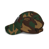 Angel Of Death Classic Dad Cap — Vintage Floral Skull Embroidered Baseball Hat