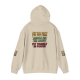Inspirational Graphic Hoodie - "Put God First, Hustle for the Money, Put Yourself in Power"