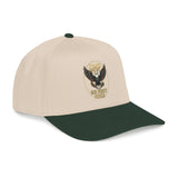 Eagle Emblem Baseball Cap — Gold Shield Rustic Outdoor Hat
