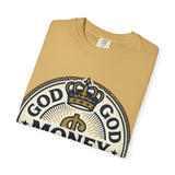 God Money Power T-Shirt — Crown Emblem Graphic Tee (God • Money • Power)