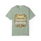 God Money Power Graphic T-Shirt — Bold Gold Faith & Hustle Tee