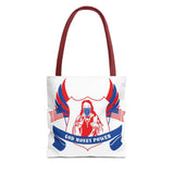 Tote Bag — Patriotic 'God Money Power' Religious Graphic Tote