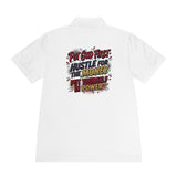 Motivational Polo Shirt — “Put God First, Hustle for the Money, Put Yourself in Power”