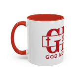 Accent Coffee Mug — G.M.P. (Good Money Power) Red Logo Ceramic Mug