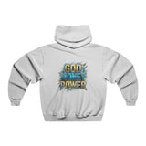 God Money Power Hoodie — Bold Retro Graphic Religious Statement Sweatshirt