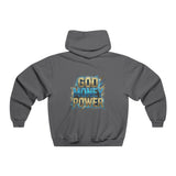 God Money Power Hoodie — Bold Retro Graphic Religious Statement Sweatshirt