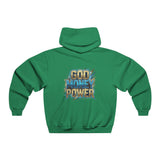 God Money Power Hoodie — Bold Retro Graphic Religious Statement Sweatshirt