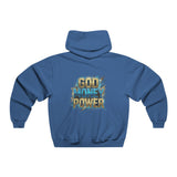 God Money Power Hoodie — Bold Retro Graphic Religious Statement Sweatshirt