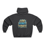 God Money Power Hoodie — Bold Retro Graphic Religious Statement Sweatshirt