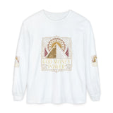 Long Sleeve T-Shirt — 'God, Money, Power' Pyramid Graphic